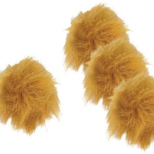 Kuleczki 4 szt. Happet K009 futro jasne 4cm