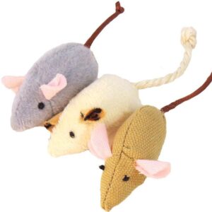 Zabawka myszki Happet K065 5cm, zestaw 3 szt.