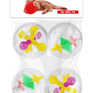 K069 piłki z dzwonkiem 4cm, 4 szt.