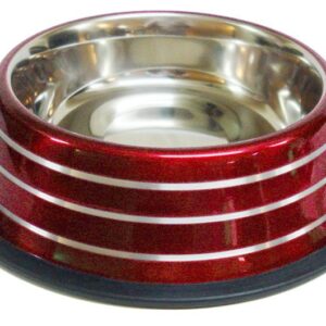 Miska Happet MM54 w paski czerwona 33,5cm/2,35l