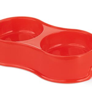Miska plastikowa podw. Happet 2x0.16l czerwona
