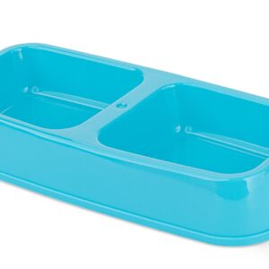 Miska plastikowa podw. Happet 2x0.25l niebieska