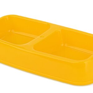 Miska plastikowa podw. Happet 2x0.25l żółta