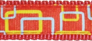 Kpl. smycz/obroża NT Happet  SC44 czerwony 2.5cm