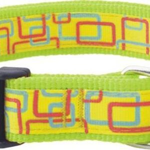 Obroża NT kwadraty ziel. 2.5cm SD24