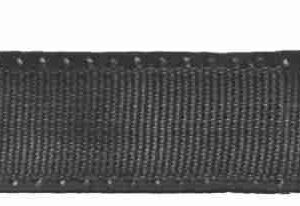 Smycz gładka Happet SF14 czarna 2.5 cm