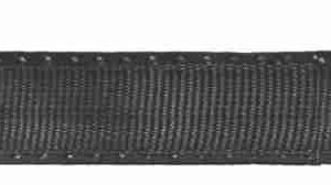 Smycz gładka Happet SI14 czarna 2.5cm