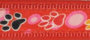 Szelki Happet SJ33 czerwone wzór 2cm