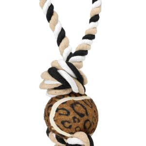 Zabawka sznurek Happet Z540 biał-czar-piłka 40cm