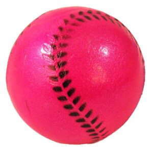 Piłka baseball Happet Z783 90mm różowa brokat