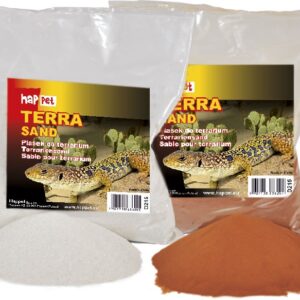 Piasek do terrarium Happet czerowny