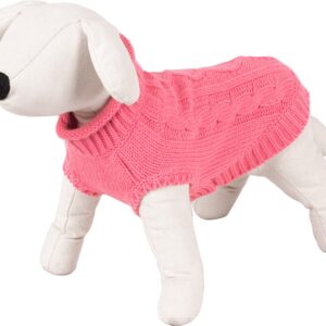 Sweterek dla psa Happet 490M warkocz róż M-30cm