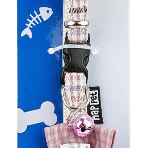 Obroża z kokardką - różowa