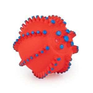 Z826 piłka kolce czerwona 10,5 cm