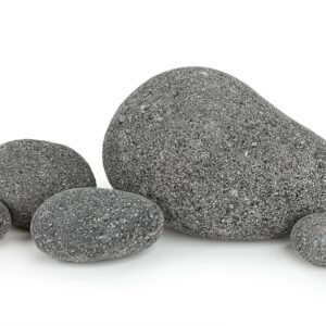 Lawa czarna otoczaki pebbles 5-7cm 1 kg
