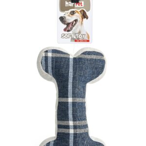 Z882 materiałowa kość S niebieska krata