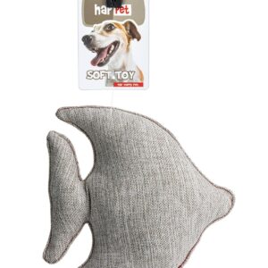 Z895 materiałowa rybka beżowa 19cm