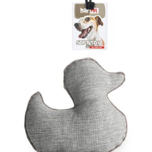 Z896 materiałowa kaczka jasny szary 20cm