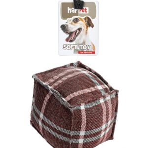 Z899 materiałowa kostka czerwona krata