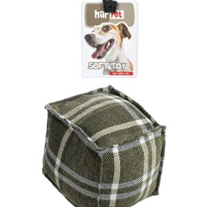 Z901 materiałowa kostka zielona krata