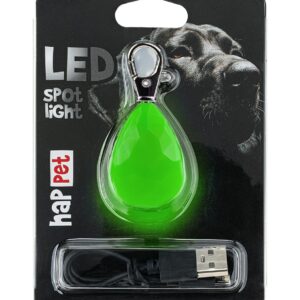 Zawieszka LED zielony diament