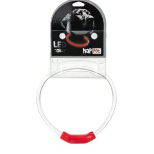 Obroża LED czerwona S 40cm