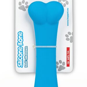 Zabawka kość silikonowa niebieska 13cm