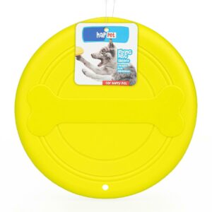 Frisbee, Dysk do rzucania silikonowy żółty 17cm