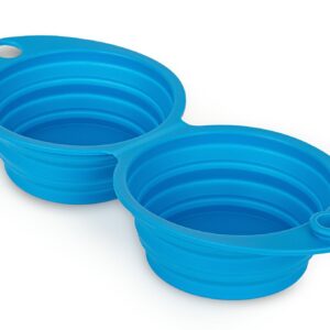 Podwójna miska składana 2x0,35l