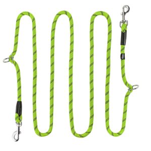 Smycz regulowana linka M limonkowa