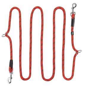Smycz regulowana linka XS czerwona