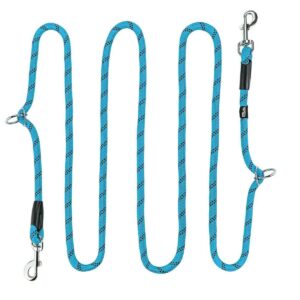 Smycz regulowana linka XS niebieska