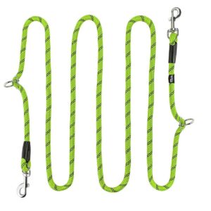 Smycz regulowana linka L limonkowa