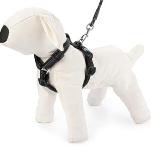 Szelki regulowane Soft Style M czarne odblaskowe