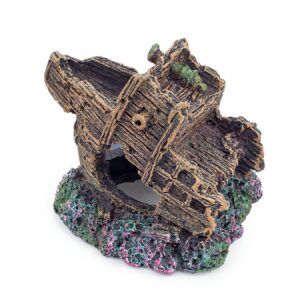 Ozdoba akwariowa Happet R027 statek wrak 8,5 cm