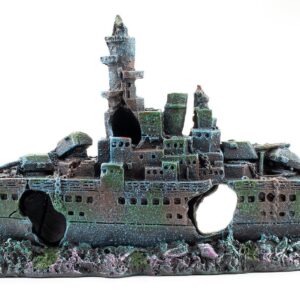 Ozdoba akwariowa Happet R094 statek wrak 24 cm