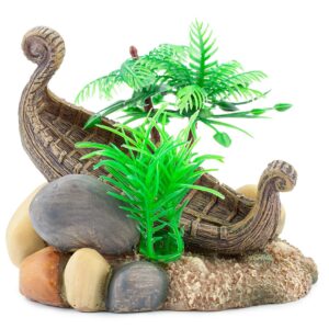 Ozdoba akwariowa Happet R100 statek wrak 11 cm