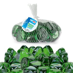 Ozdoba serce Happet OS14 szklane ziel. w siatce