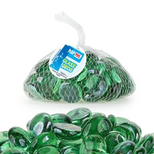 Ozdoba płaska Happet OS19 szklana ziel. w siatce