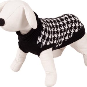 Sweterek dla psa Happet 380M czarno-biały M-30cm